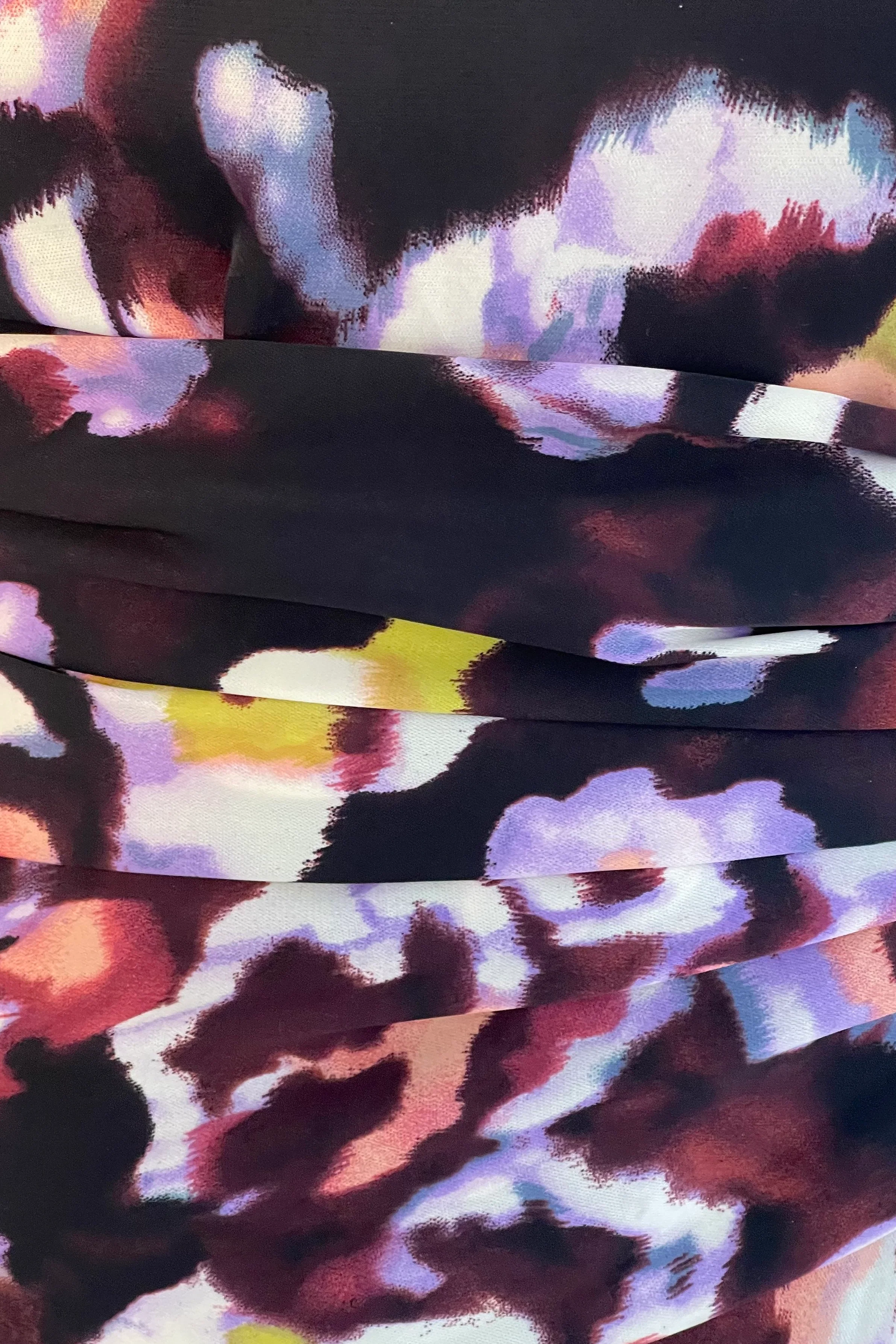 Alessia Halterneck Wrap Detail Midi Dress Floral - Image 5