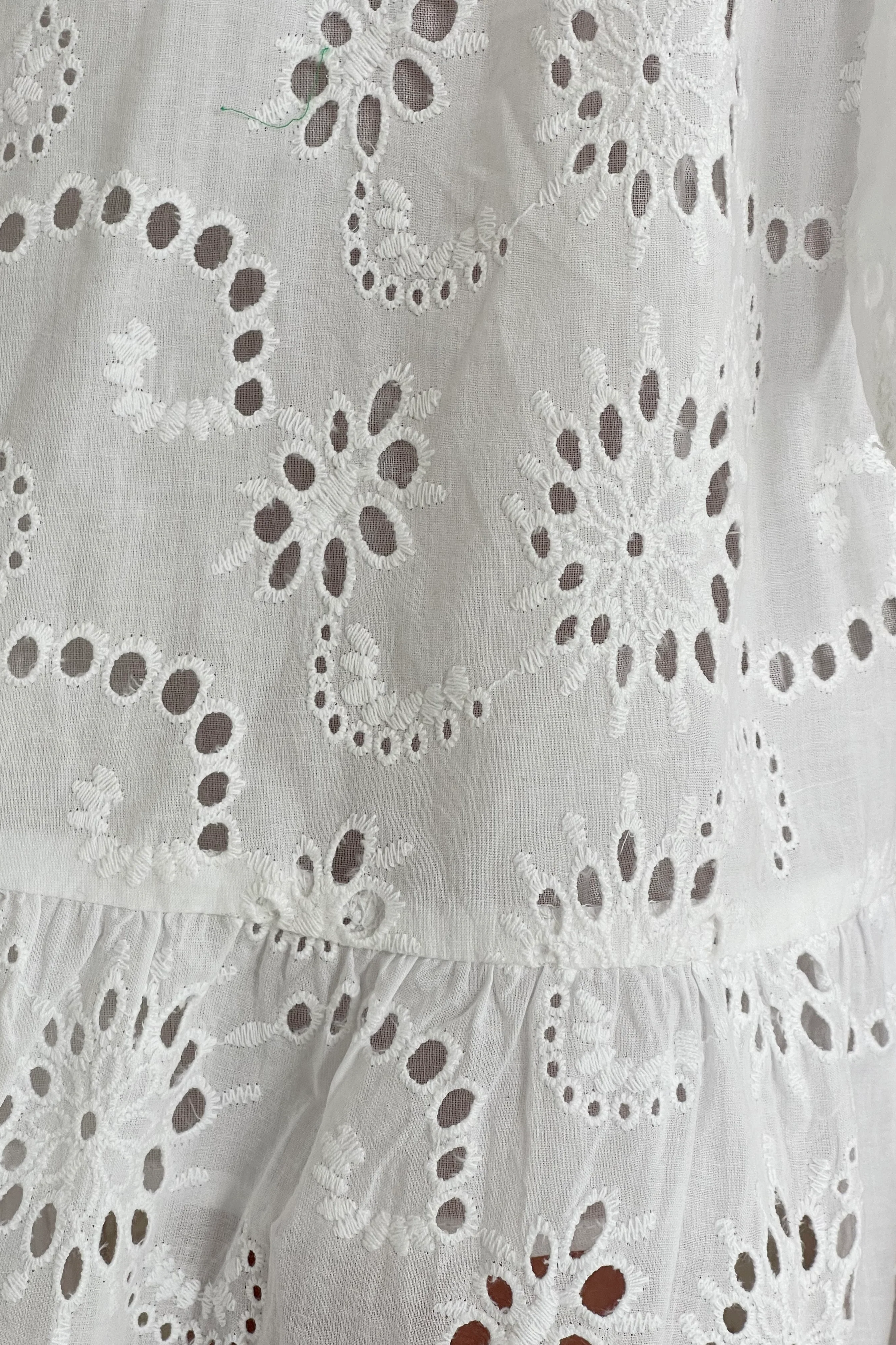 Michelle Broidery Shirt Maxi Dress White - Image 6