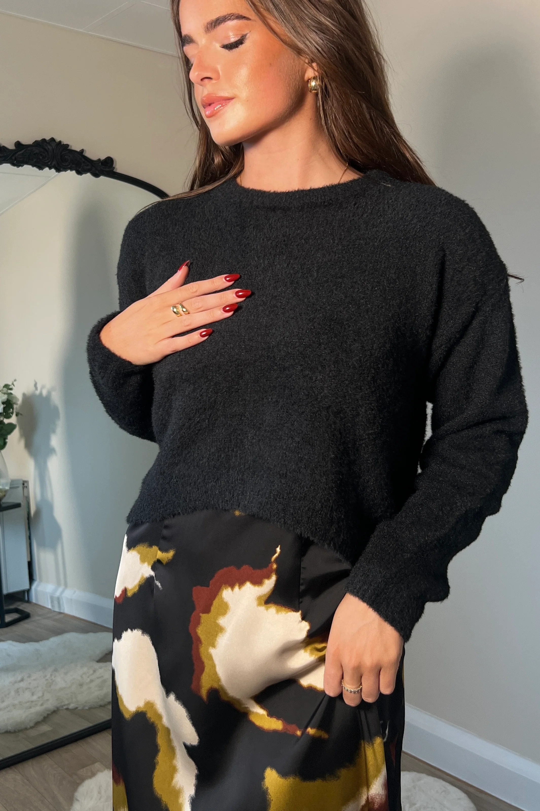 Ayesha Jumper And Slip Dress Set Abstract - Image 3