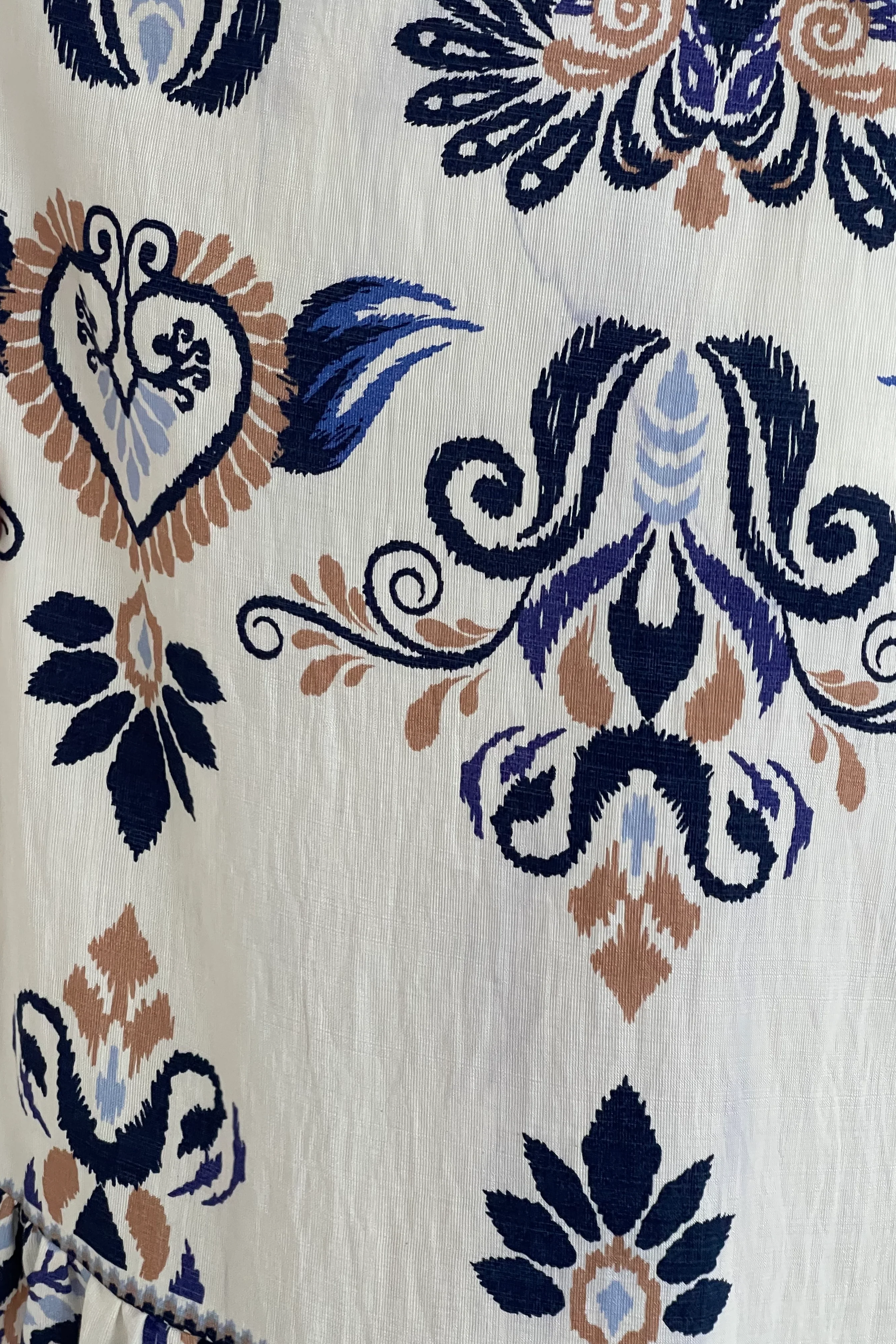Blossom Cream Abstract Print Skirt - Image 6