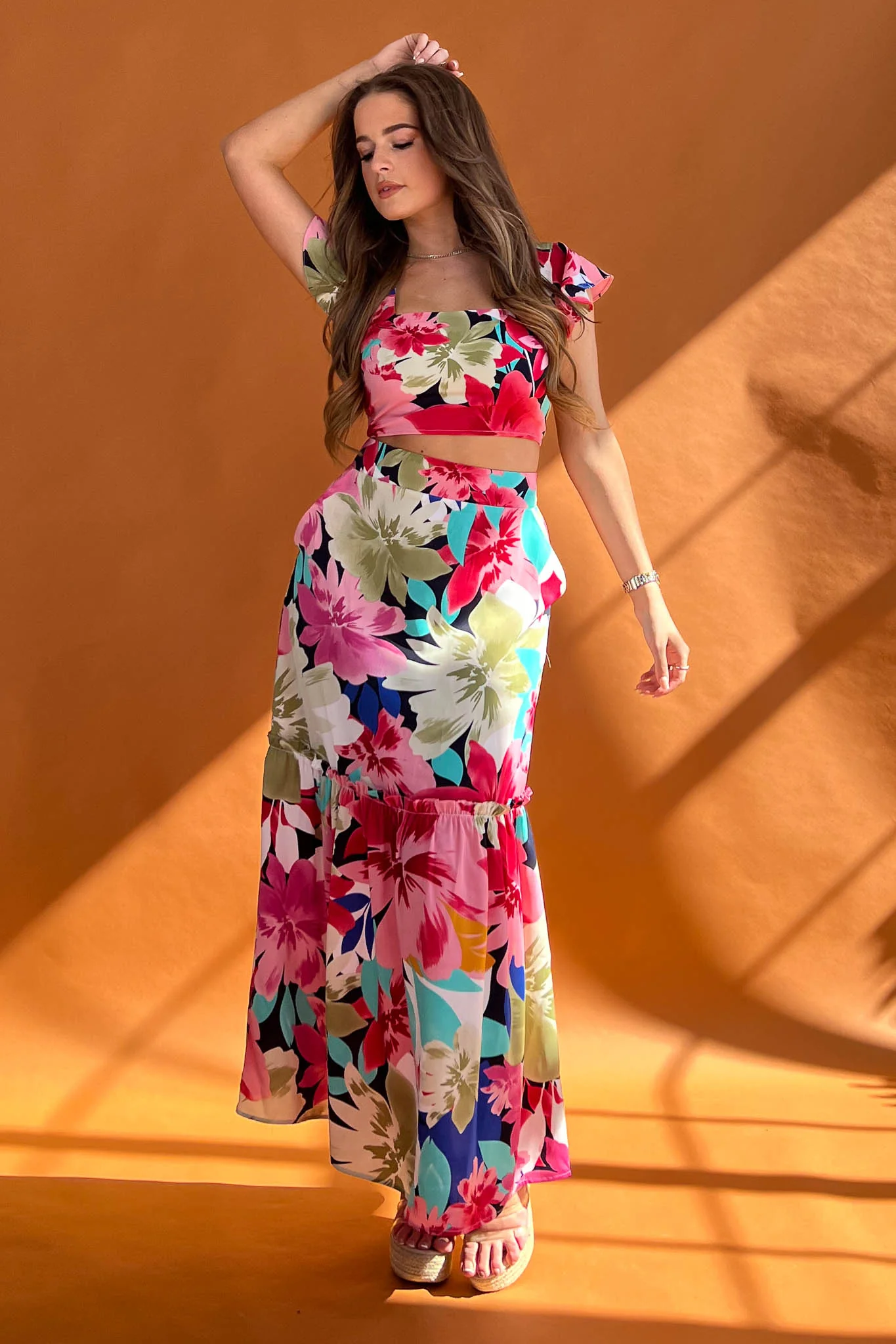 Blossom Top & Skirt Set Non Returnable - Image 3