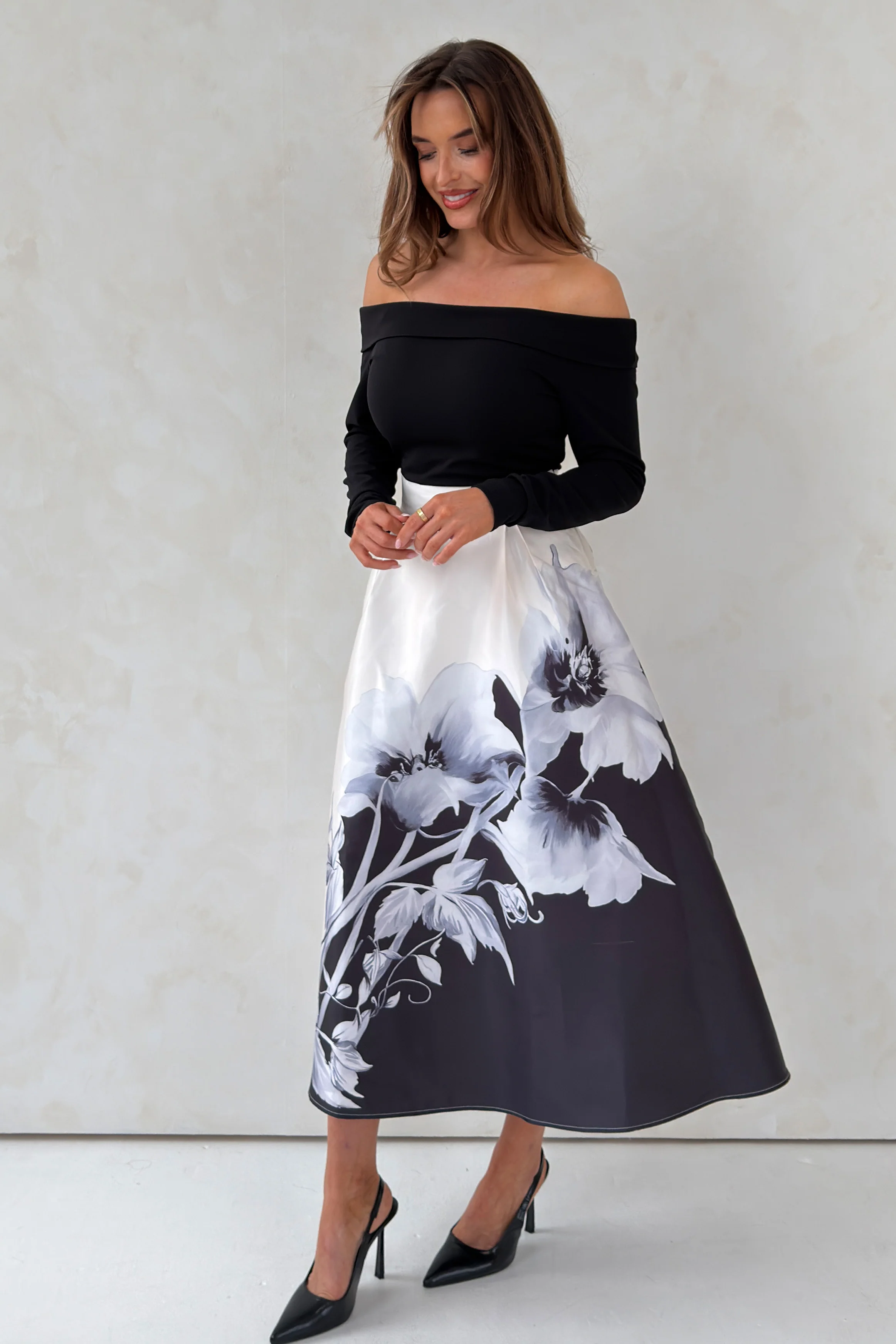 Kathy Bardot Maxi Dress Black - Image 3
