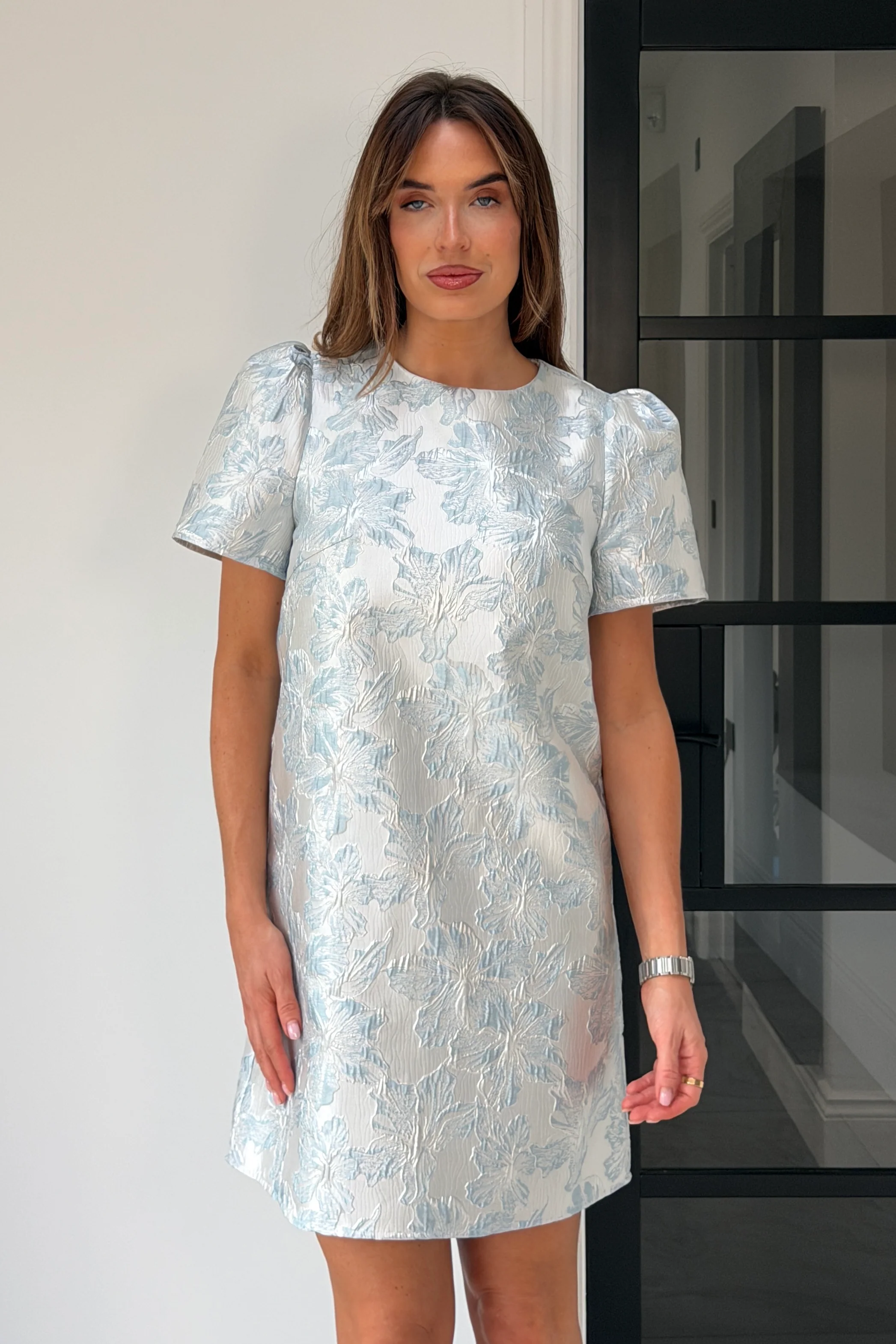 Keisha Mini Shift Dress Blue - Image 3