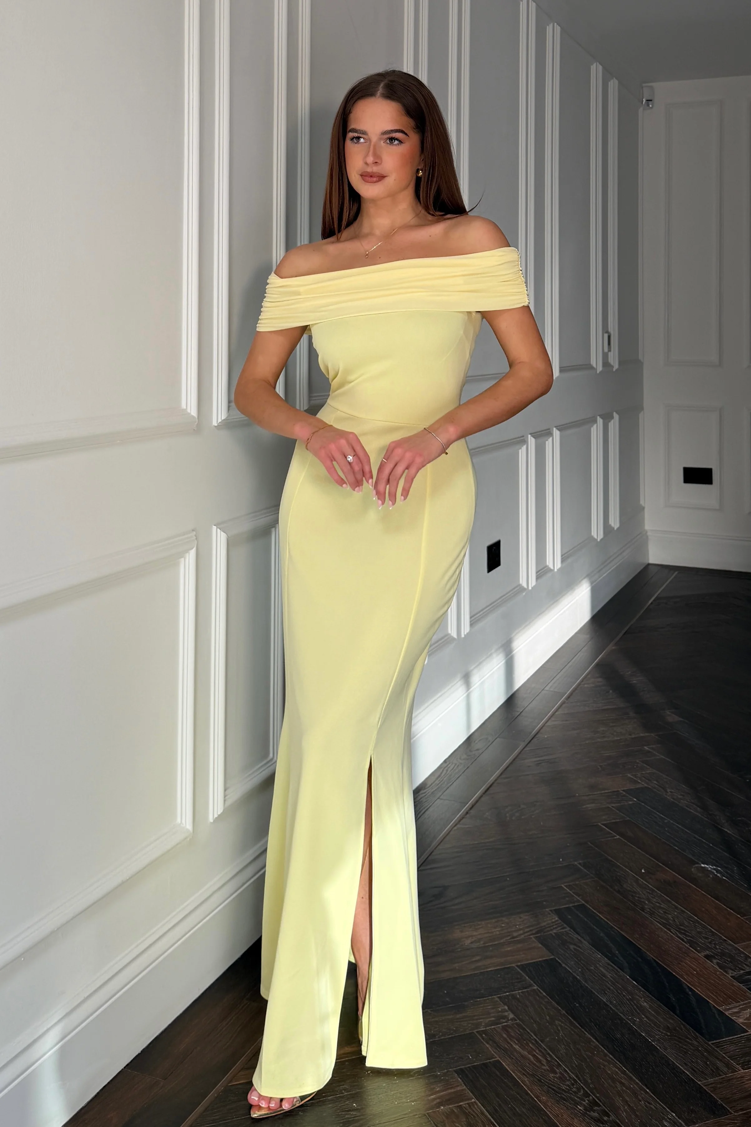 Lois Bardot Maxi Dress Yellow - Image 3