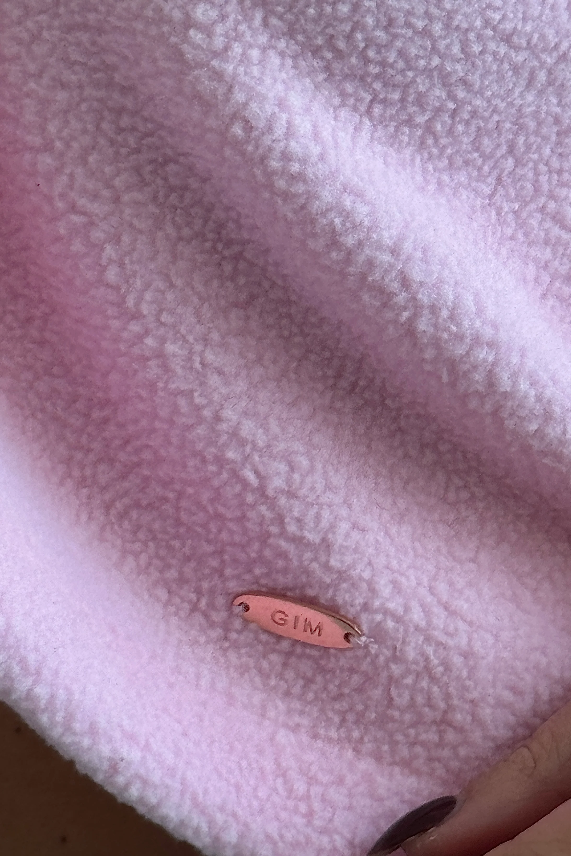 Lulu Contrast Binding 1/4  Zip Fleece Pink - Image 3