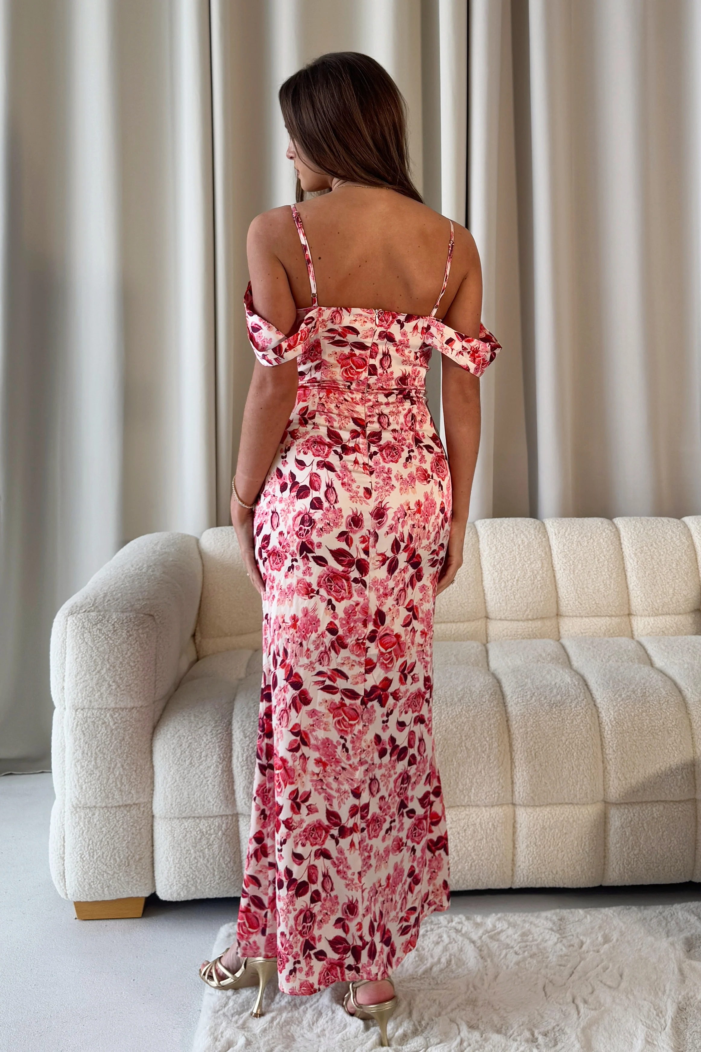 Madeline Mermaid Maxi Dress Red - Image 5