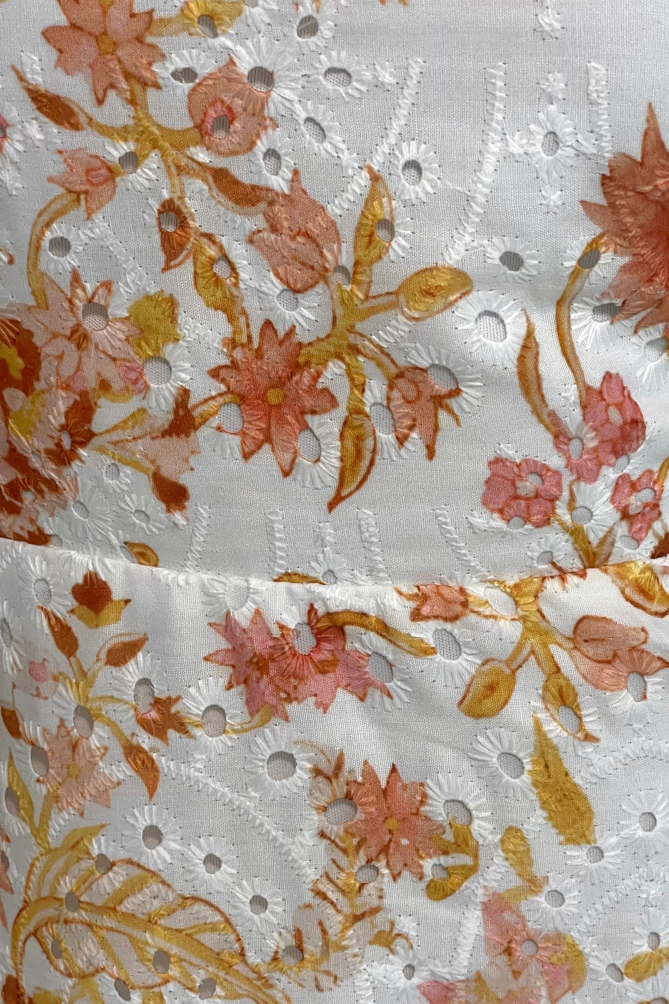 Orla Broderie Anglaise Floral Border Maxi Dress - Image 6
