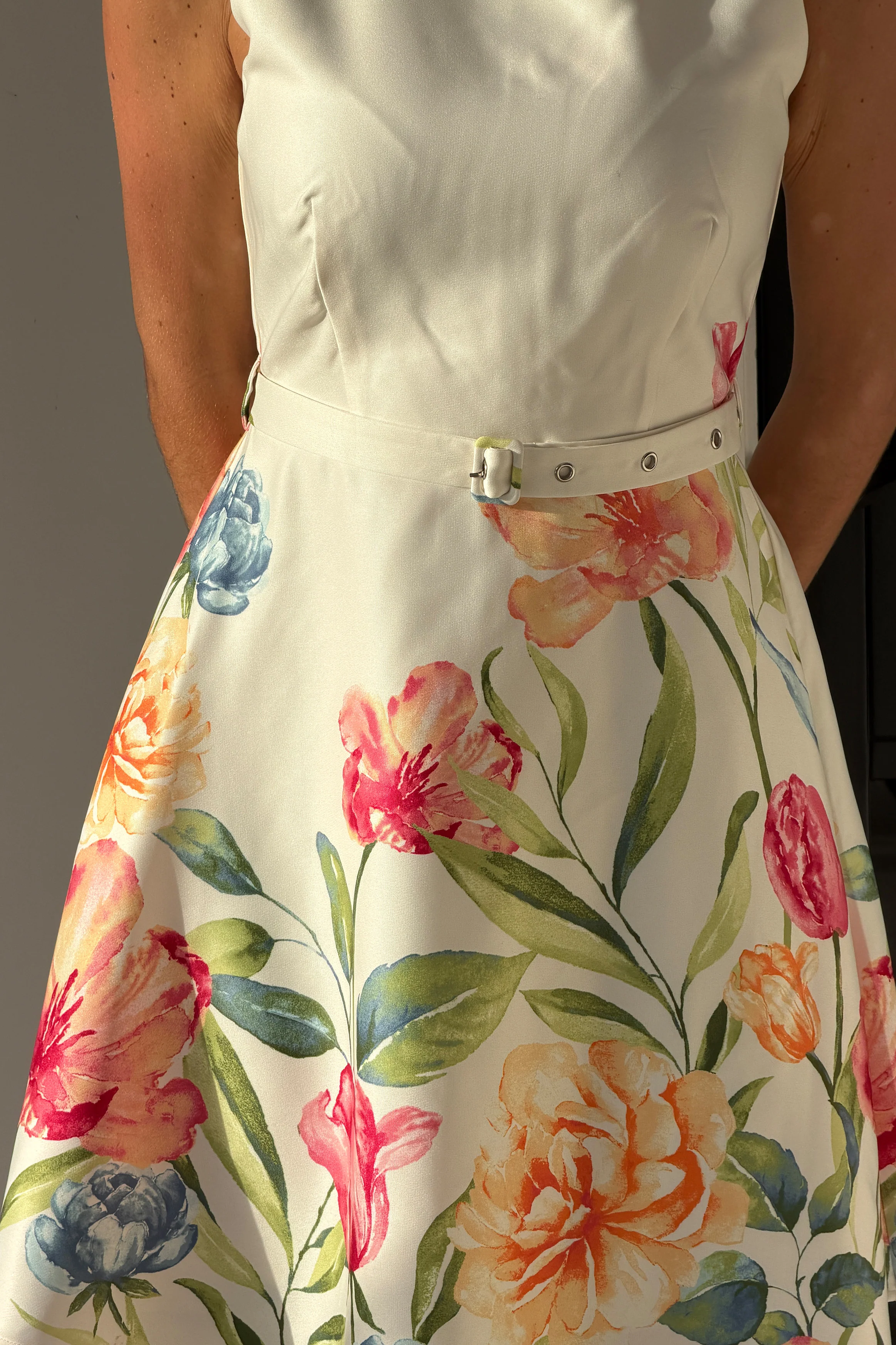 Tabea Belted Mini Dress Print - Image 3