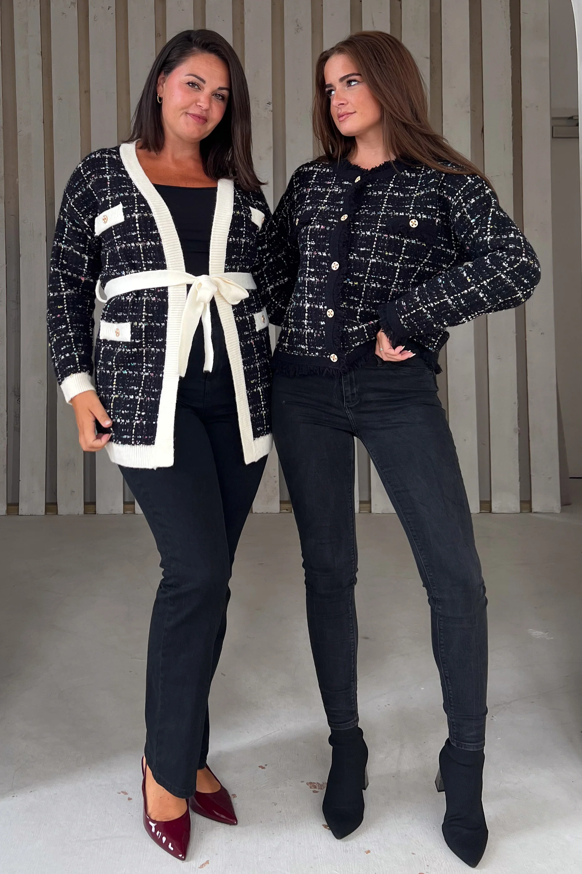 Zya Black Knit Gold Button Jacket - Image 7